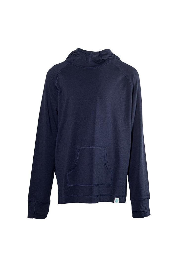 Kids' Hoodie with Thumbholes Navy - Main Image