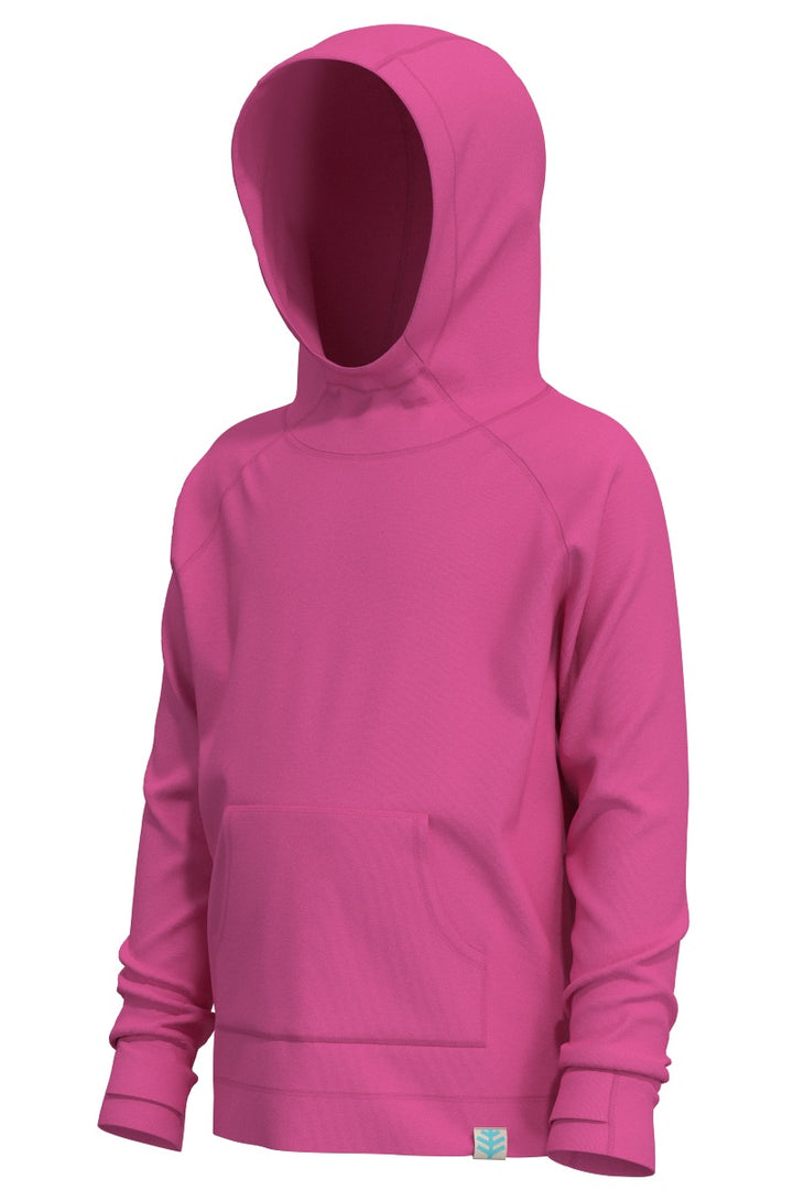 Kids' Hoodie with Thumbholes | Tulip Pink