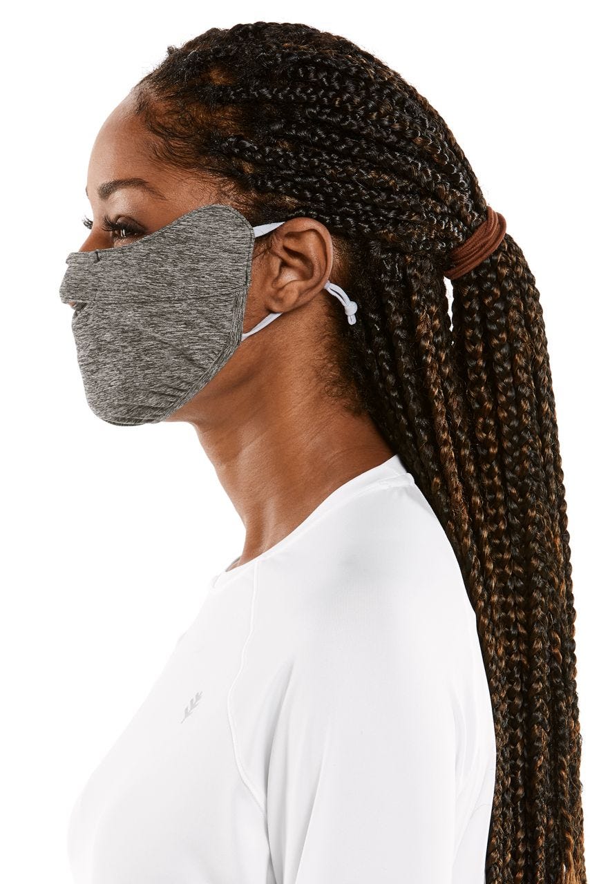 UV Face Mask with Adjustable Features | Sleek Grey UPF 50+
