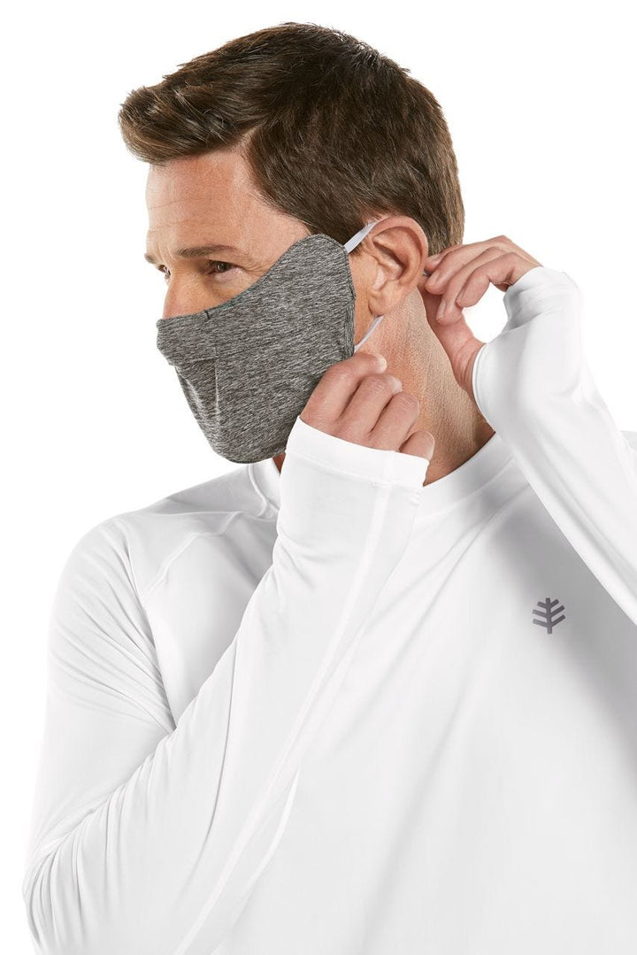 Unisex Zenith Face Mask with Adjustable Features | Charcoal Heather UPF 50+