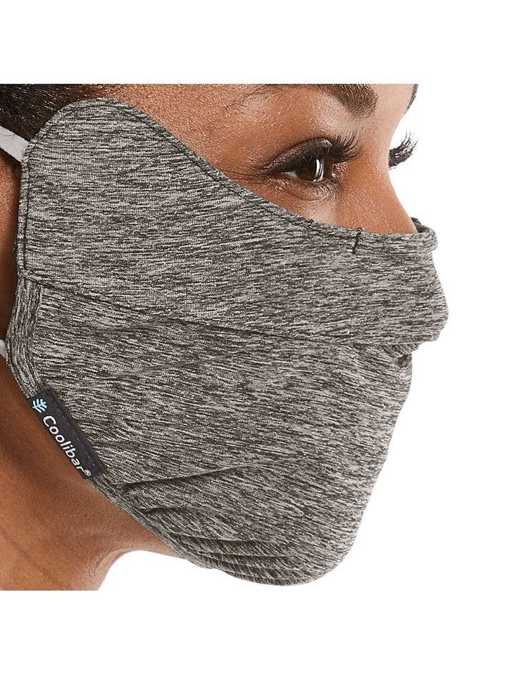 Unisex Zenith Face Mask with Adjustable Features | Charcoal Heather UPF 50+