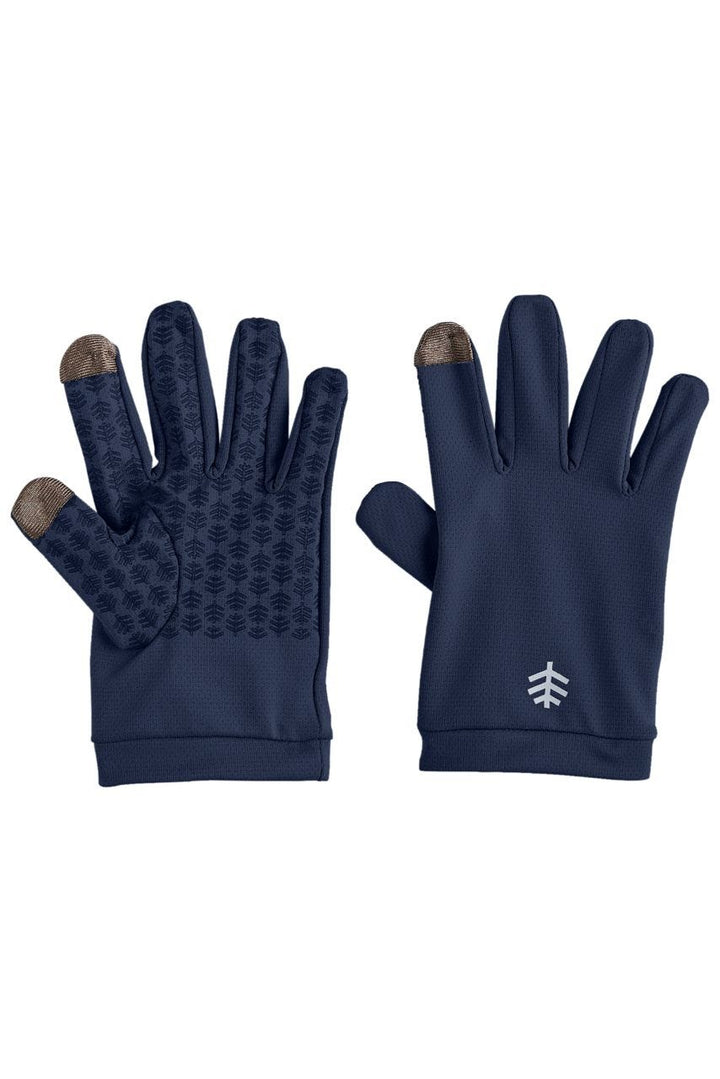 Coolibar Kid's Gannett UV Gloves UPF 50+, Navy / M