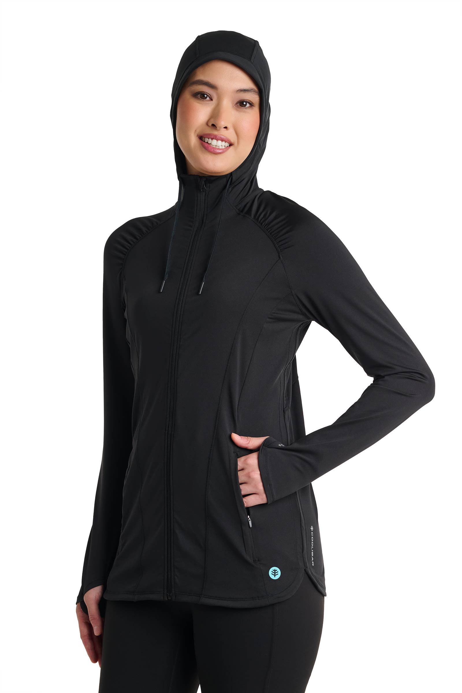 Women's Full-Zip Jacket | Black UPF 50+
