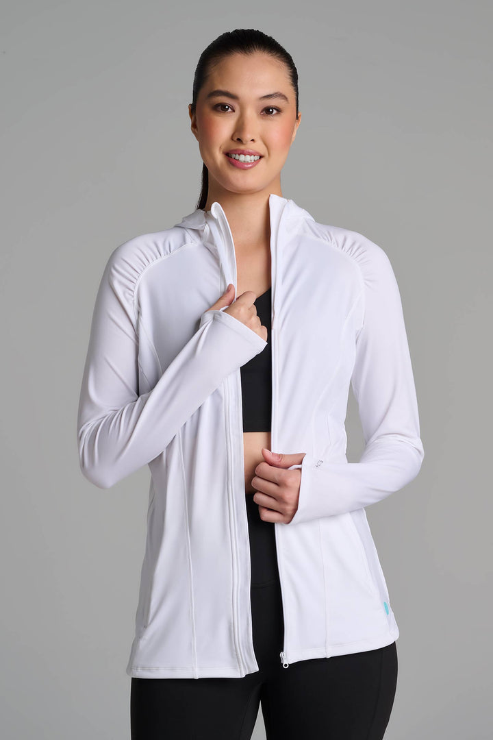 Women's Full-Zip Jacket | White