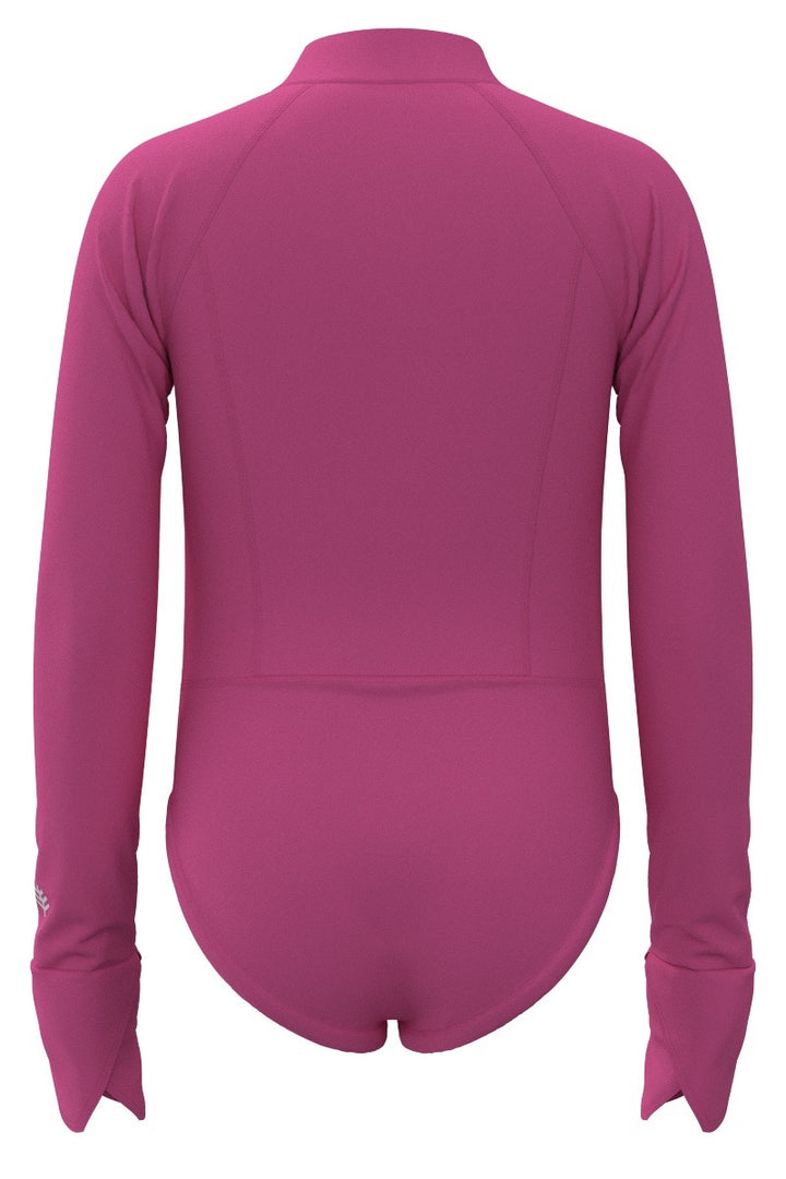 Girls' Long Sleeve Swimsuit | Tulip Pink