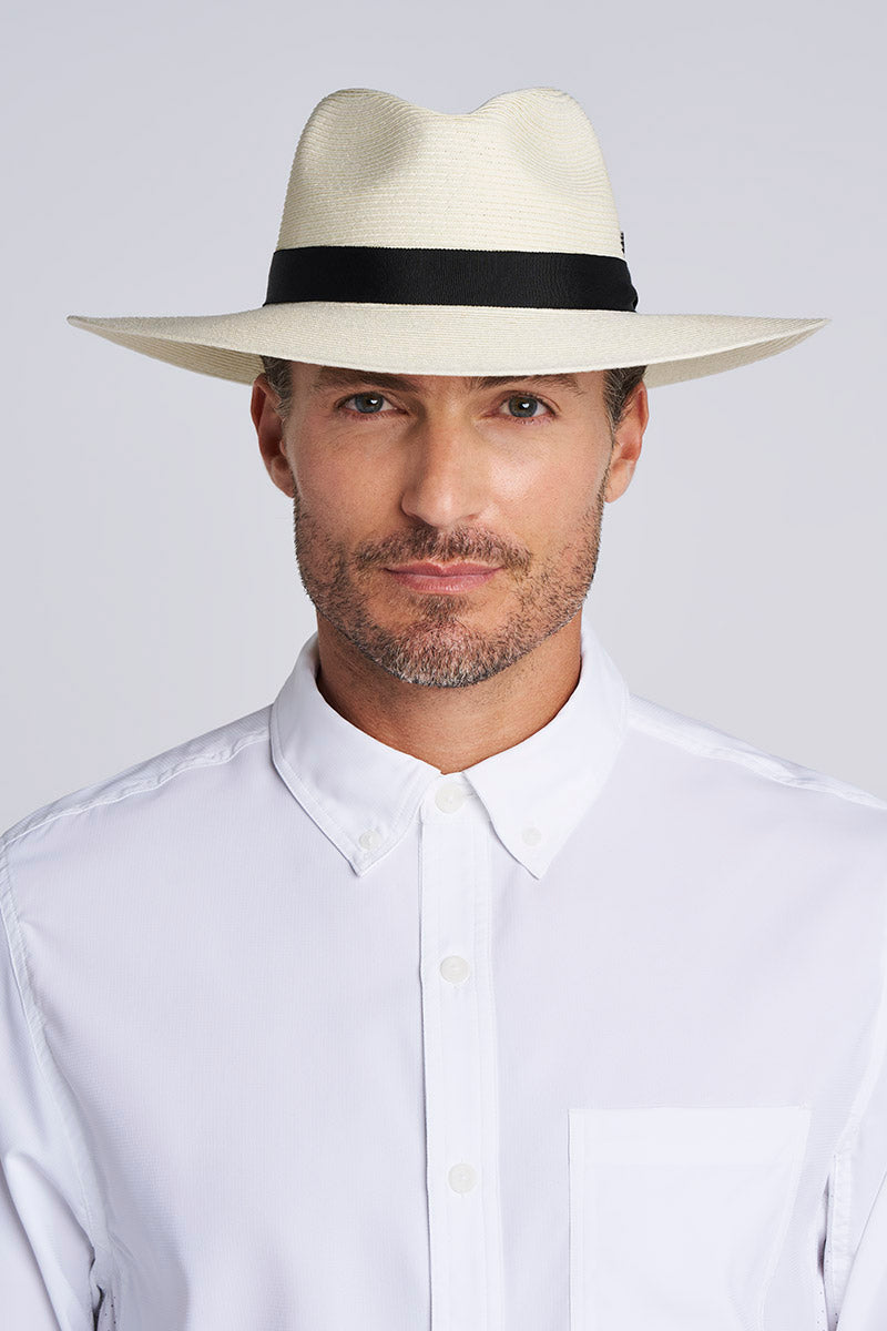 Peyton Packable Panama Style Fedora | Fuchsia UPF 50+