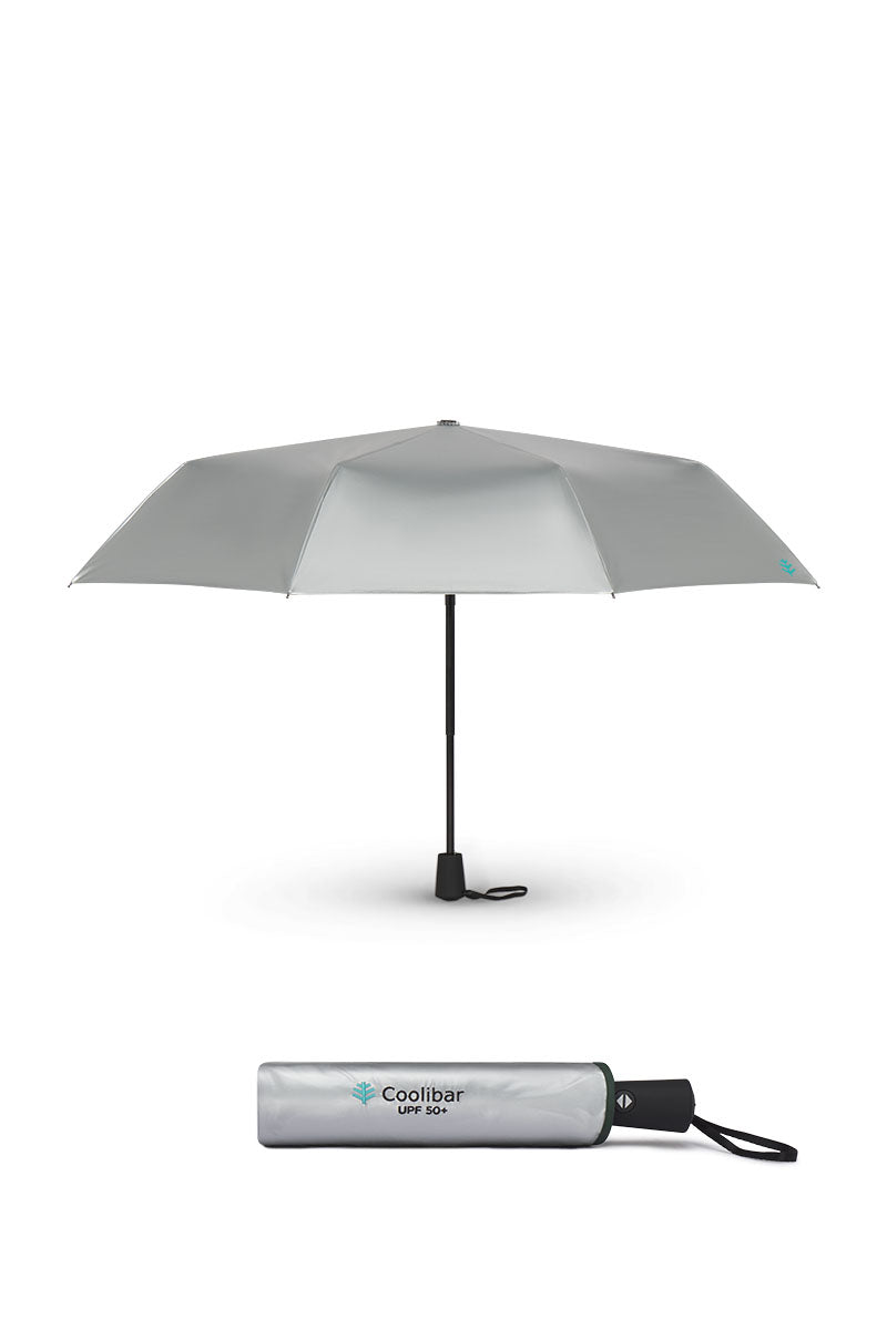 Sanya Compact Umbrella | Silver UPF 50+