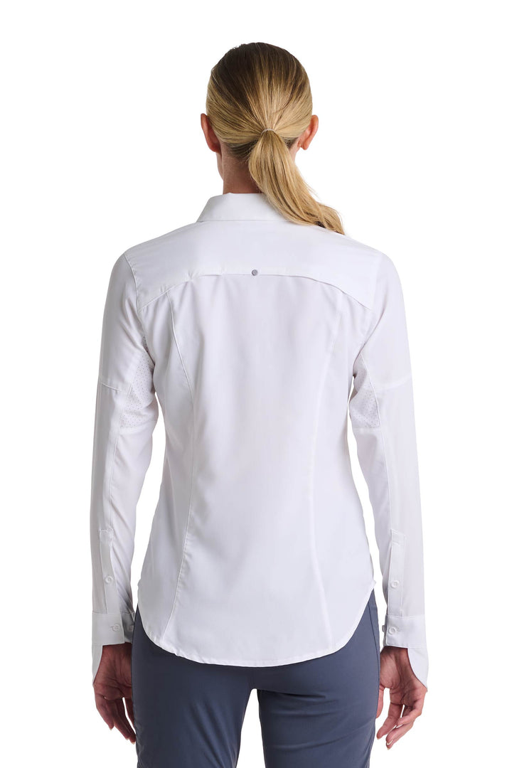 Women's Long Sleeve Fishing Sun Shirt | White