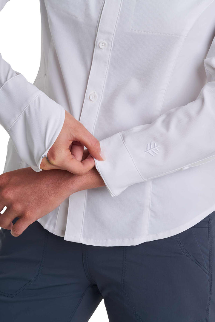 Women's Long Sleeve Fishing Sun Shirt | White