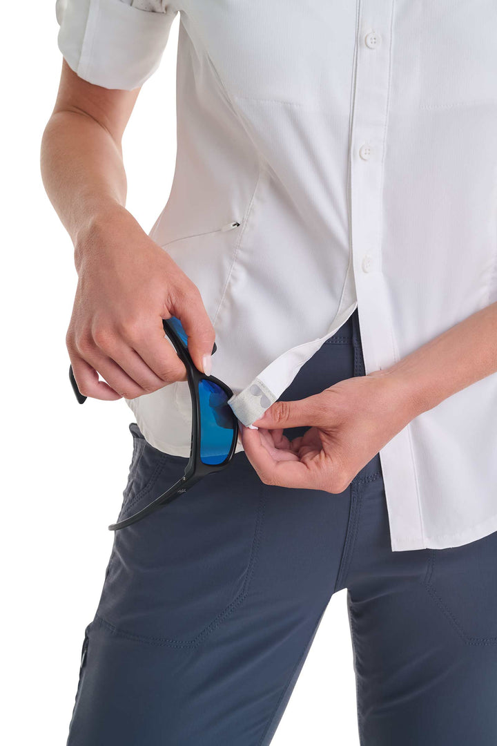 Women's Long Sleeve Fishing Sun Shirt | White