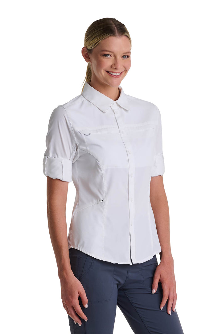 Women's Long Sleeve Fishing Sun Shirt | White