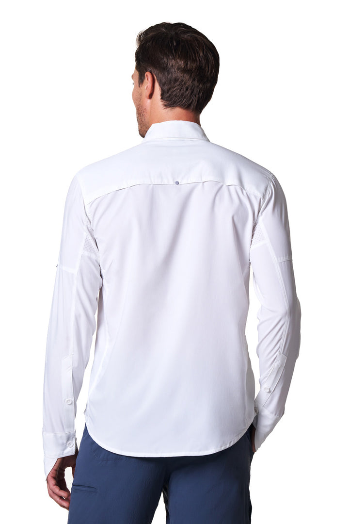 Men's Long Sleeve Fishing Shirt | White