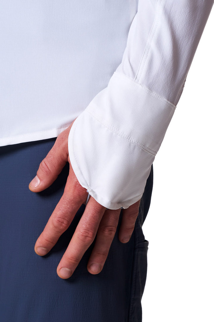 Men's Long Sleeve Fishing Shirt | White