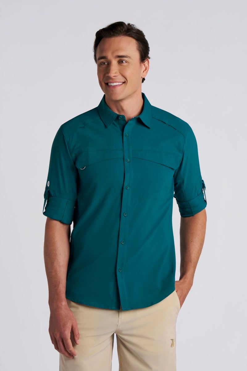 Men's Nassau Fishing Shirt | Transformative Teal UPF 50+