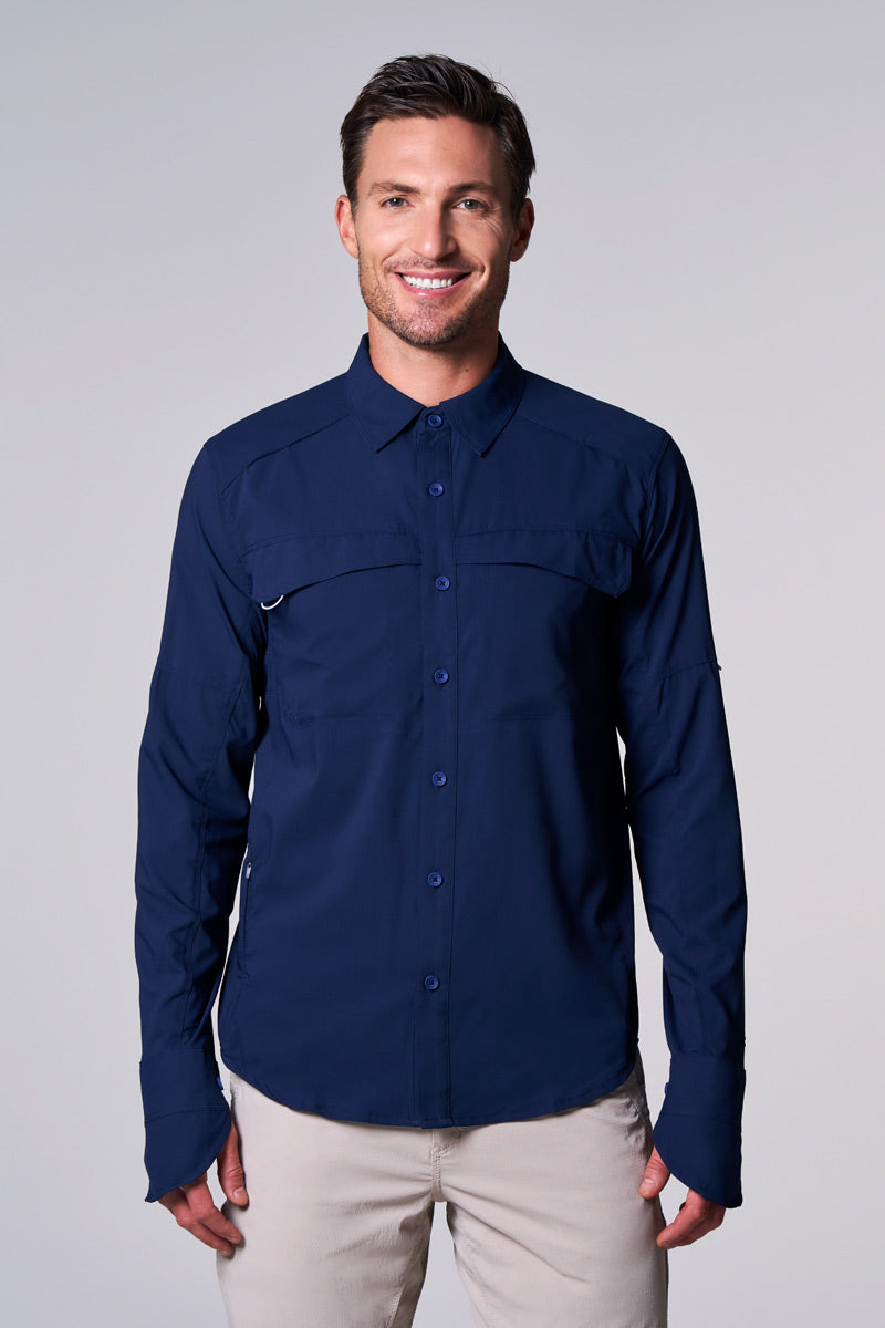 Men's Nassau Long Sleeve Fishing Shirt | Eden UPF 50+