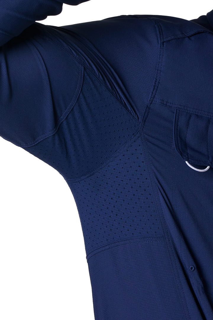 Men's Long Sleeve Fishing Shirt | Navy