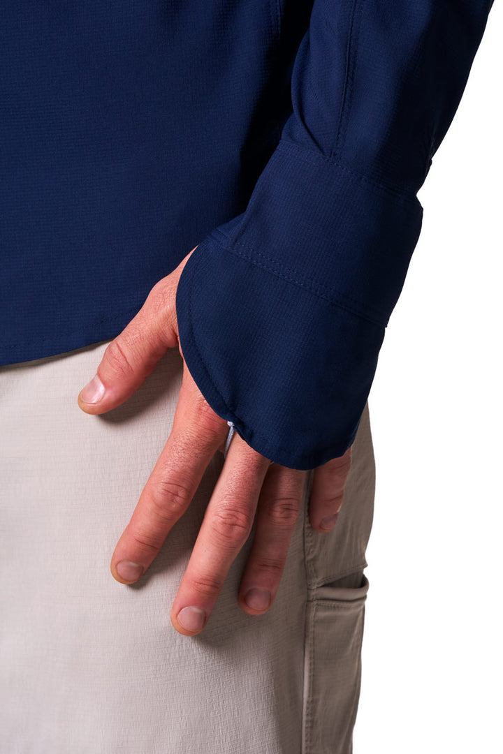 Men's Long Sleeve Fishing Shirt | Navy