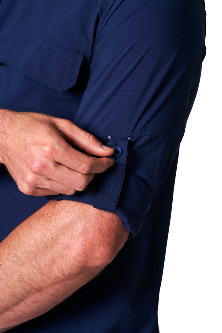 Men's Long Sleeve Fishing Shirt | Navy