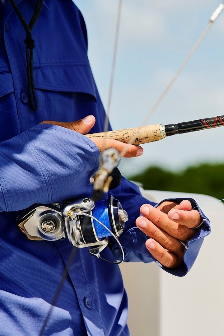Men's Long Sleeve Fishing Shirt | Navy