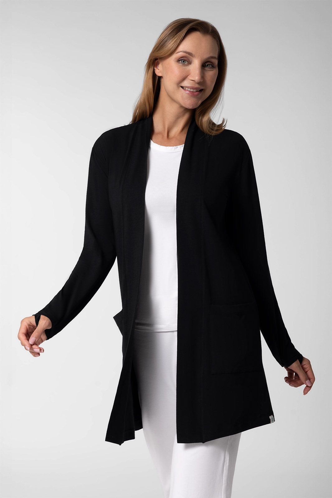 Women's Corbella Cardigan | Grey Heather UPF 50+