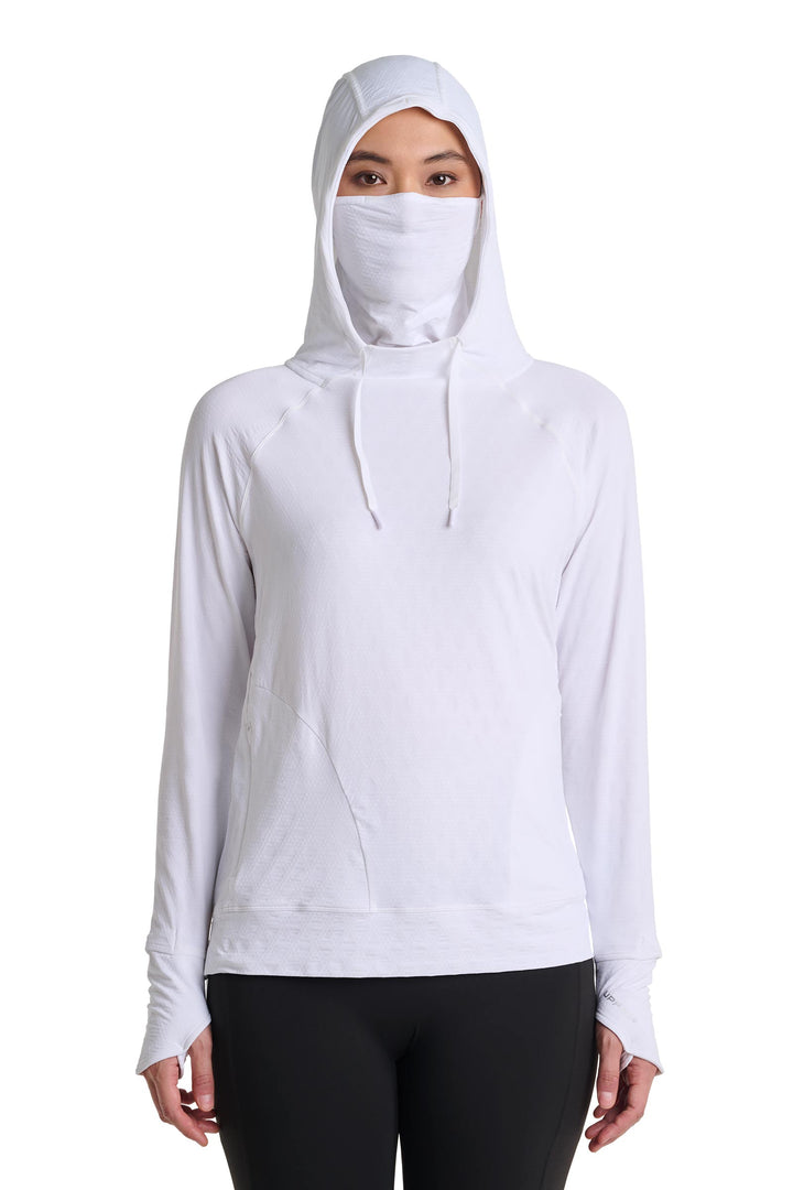 Women's Sun Hoodie | White Diamond Jacquard