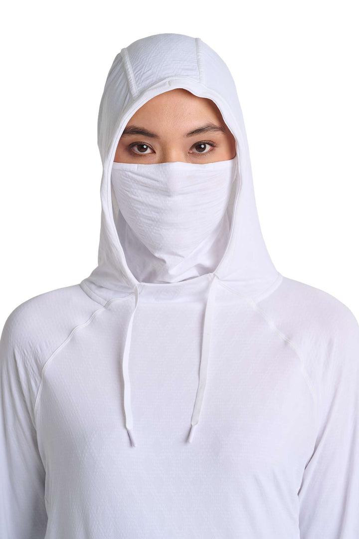 Women's Sun Hoodie | White Diamond Jacquard