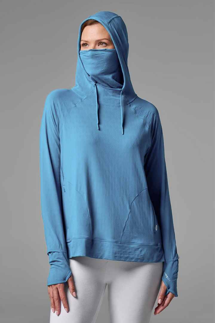 Women's Arabella Hoodie | Arctic Blue Diamond Jacquard