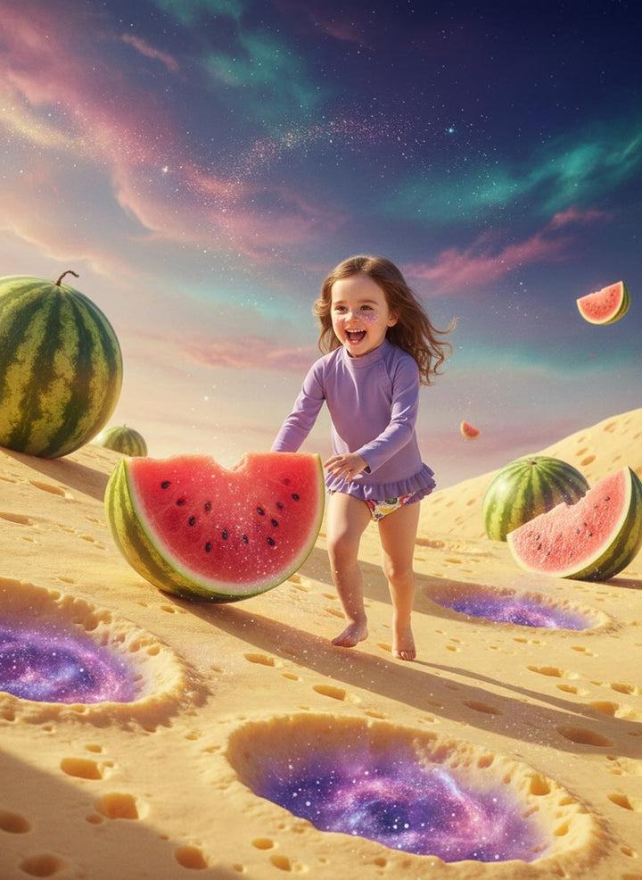 Girls Baby Swim Rash Guard Set | Lavendula Colorblock