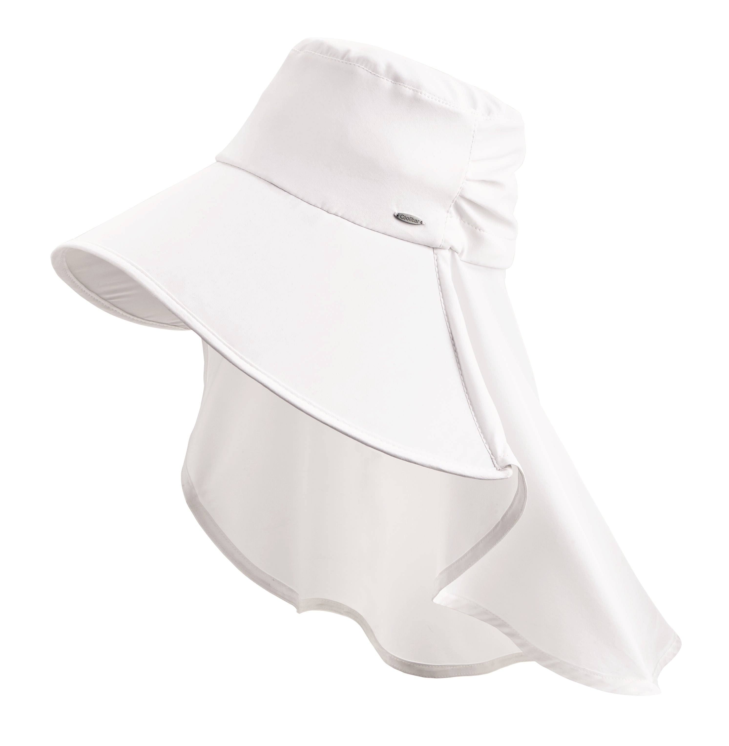 Women's Full Coverage Hat White UPF 50+ - Main Image