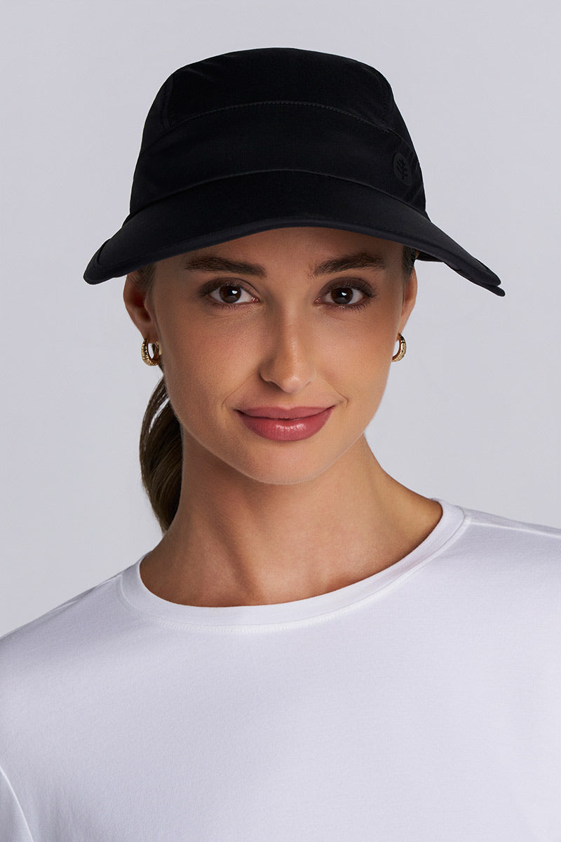 Olivia Convertible Visor | Black UPF 50+