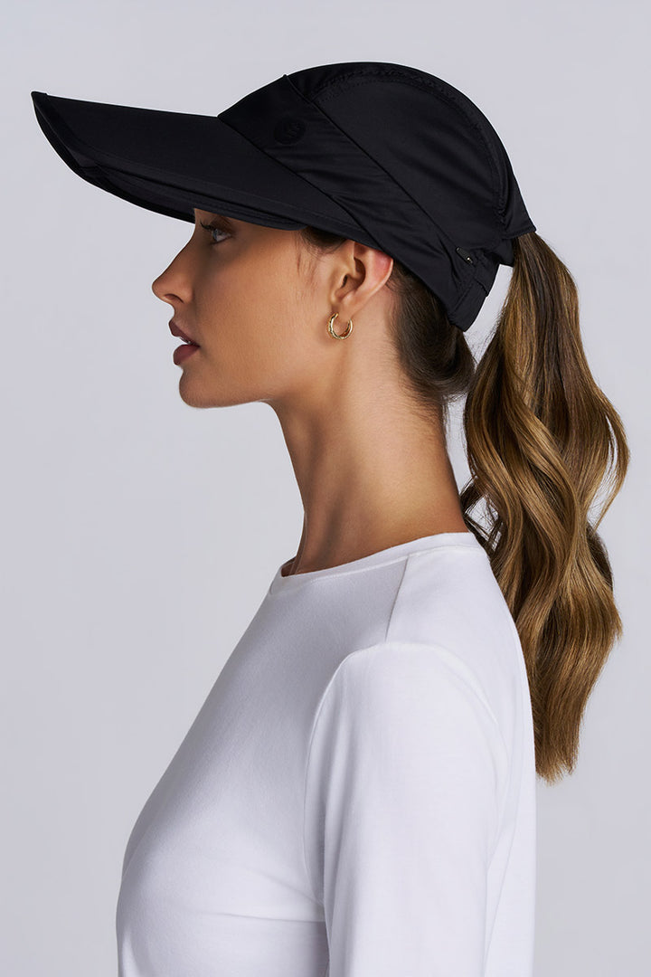 Olivia Convertible Visor | Black UPF 50+