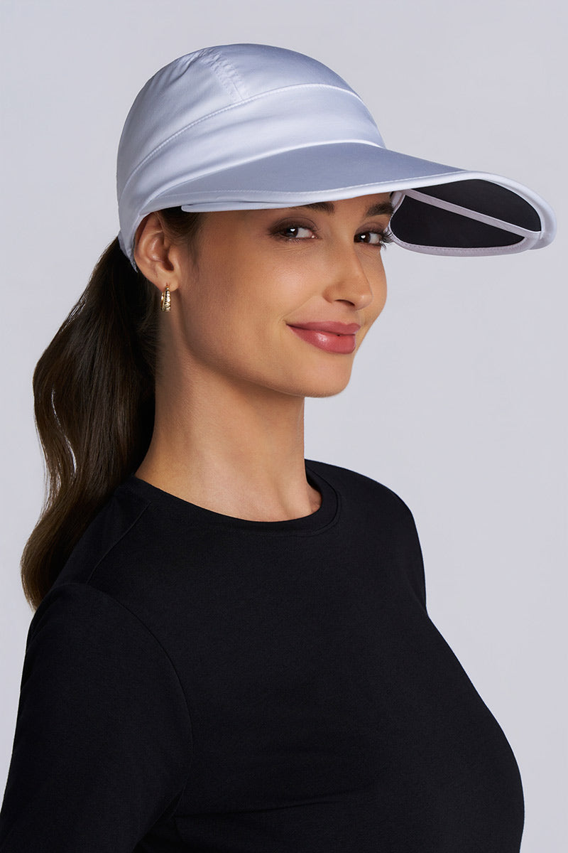 Olivia Convertible Visor | White UPF 50+