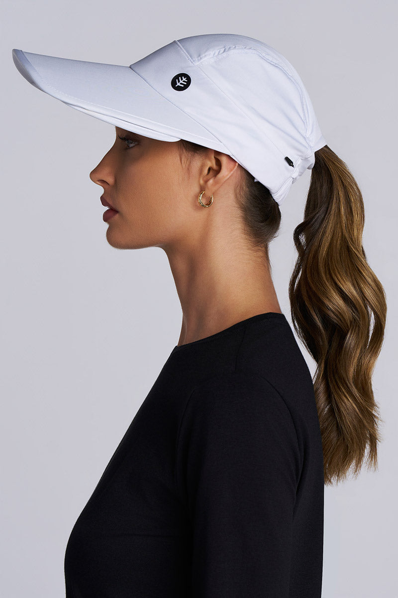 Olivia Convertible Visor | White UPF 50+