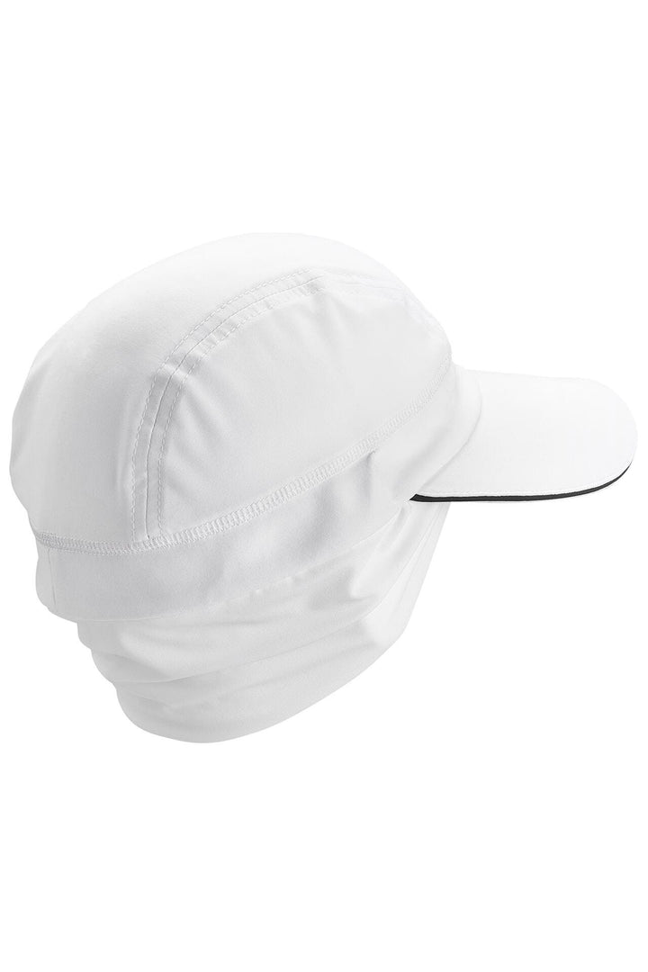 Coolibar Emmet Convertible Ear Flap Hat UPF 50+, White / XXL
