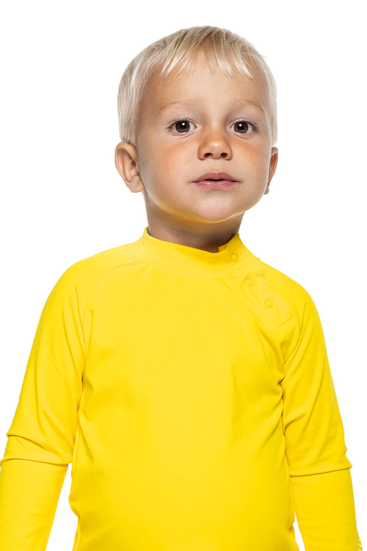 Boys Baby Swim Rash Guard Set | Bold Yellow UPF 50+