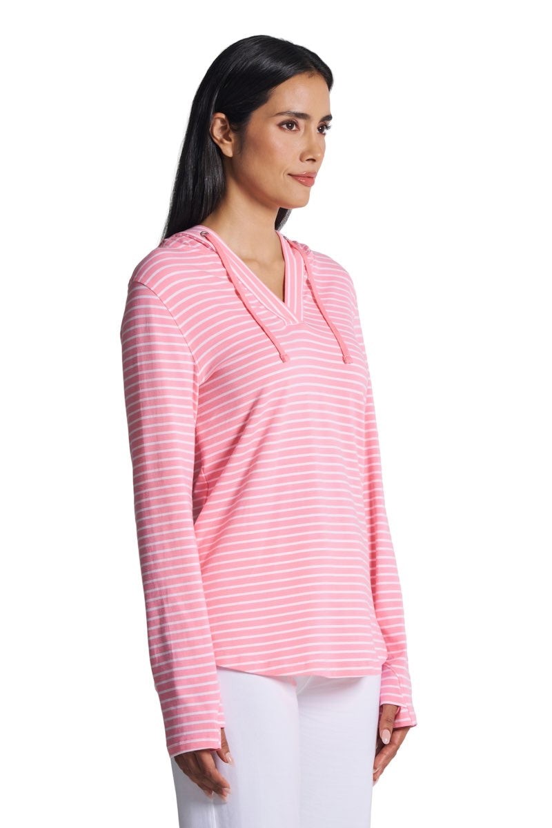 Color_Flamingo Pink/White Stripe