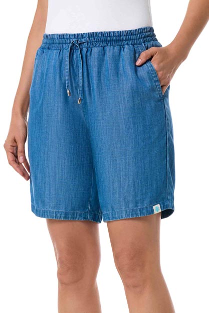 Chambray Shorts | Light Indigo Chambray