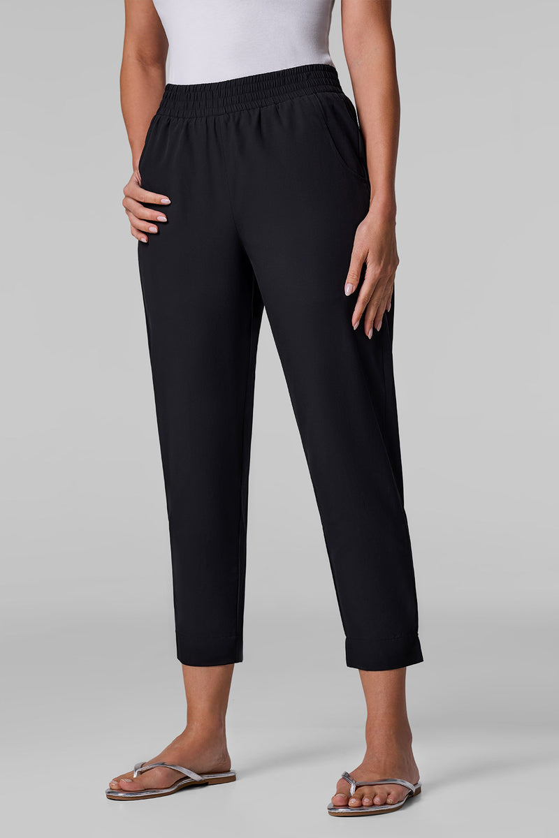 Coolibar Capris d'été Monterey UPF 50+ pour femme – Protection solaire, bleu marine Coolibar Capris d'été Monterey UPF 50+ pour femme – Protection solaire, bleu marine
