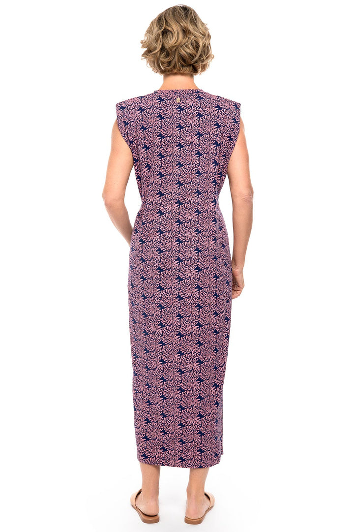 Dress | Peachy Pink Etched Flowers