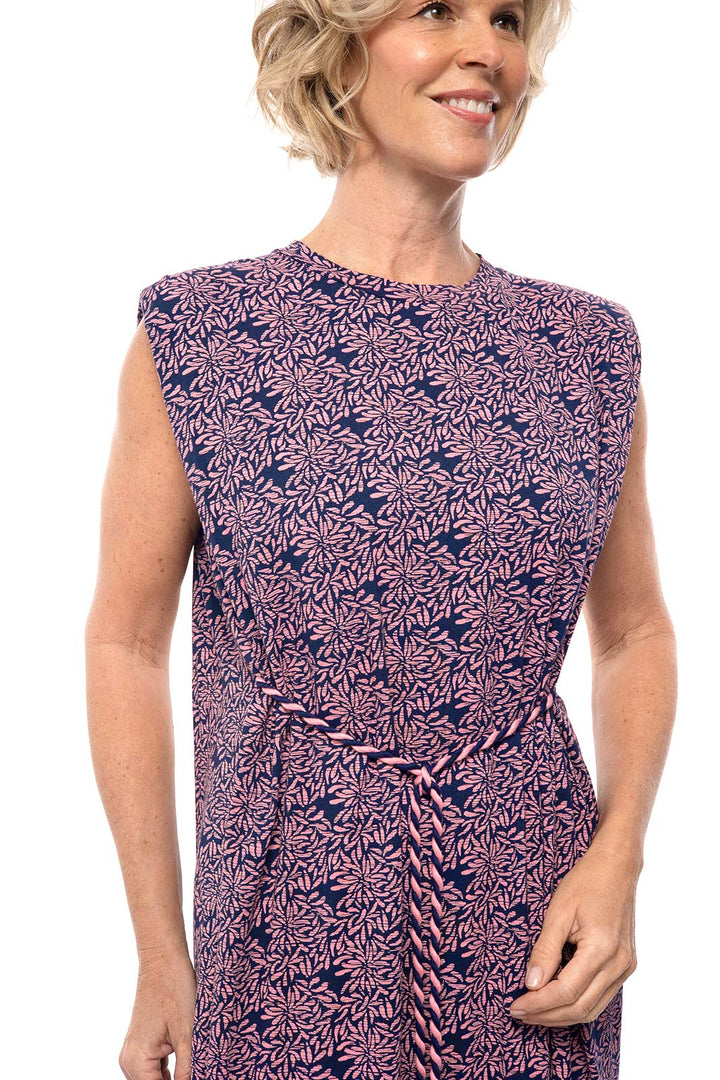 Dress | Peachy Pink Etched Flowers