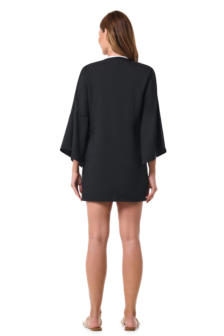 Coolibar Cover-Up with Front Tie - UPF 50+ Sun Protection - Ocean Drive in Black at Nordstrom, Size X-Small Coolibar Cover-Up with Front Tie - UPF 50+ Sun Protection - Ocean Drive in Black at Nordstrom, Size X-Small