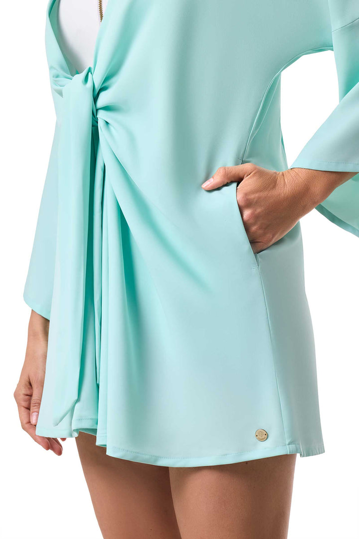 Women's Ocean Drive Cover-Up with Front Tie | White UPF 50+ Women's Ocean Drive Cover-Up with Front Tie | White UPF 50+
