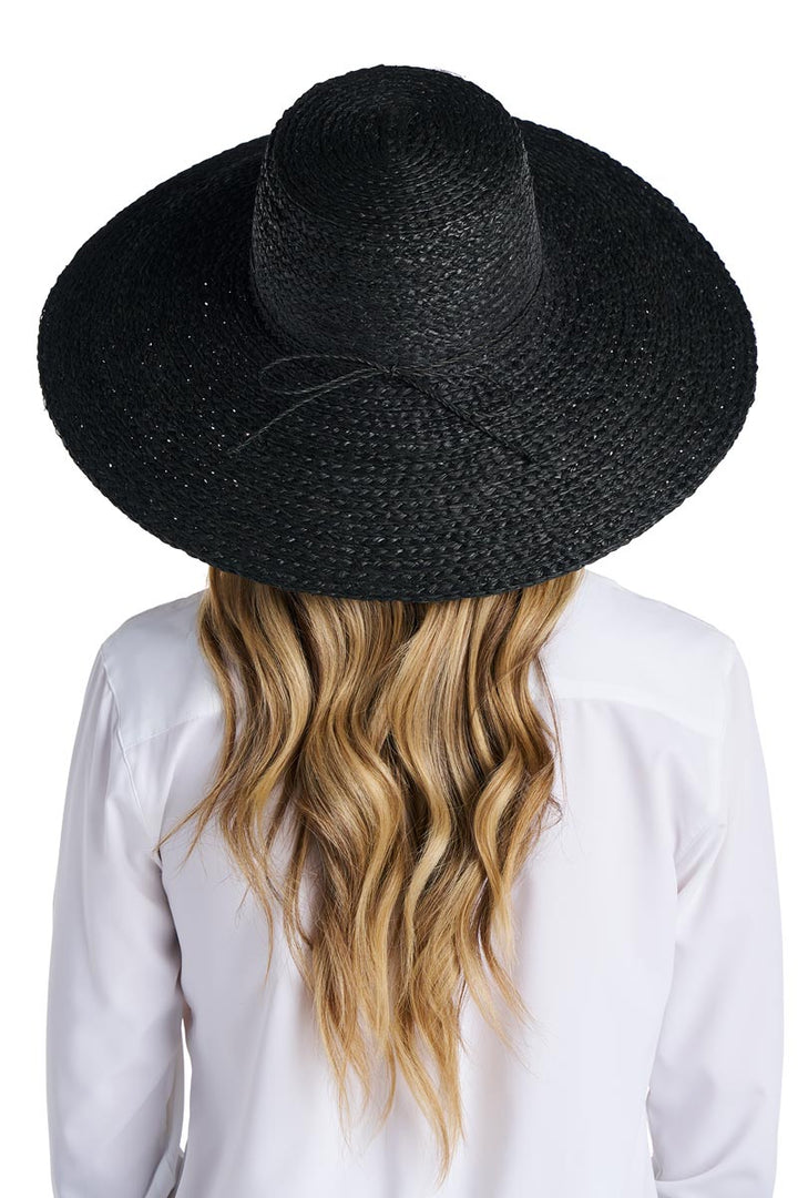 Women's Sun Hat in Raffia Palm | Black