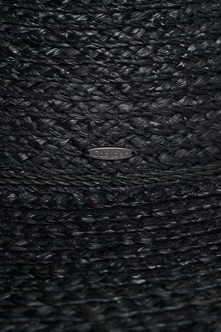 Women's Sun Hat in Raffia Palm | Black