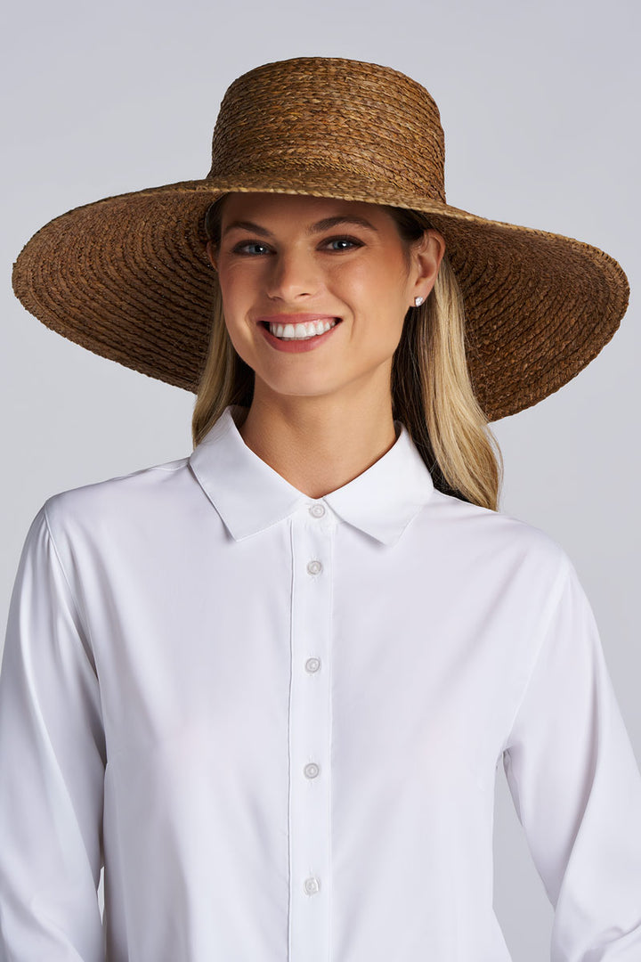 Women's Sun Hat in Raffia Palm | Brown
