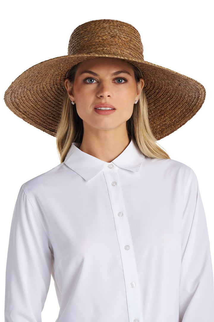 Women's Sun Hat in Raffia Palm | Brown