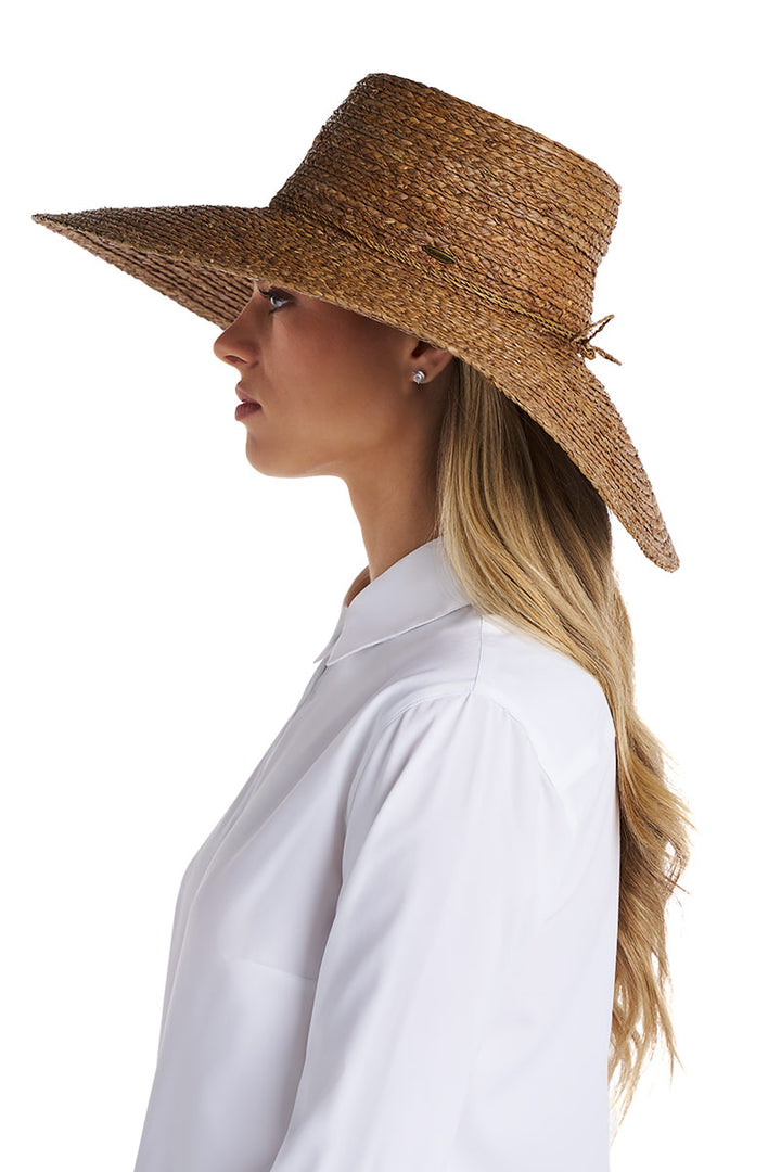 Women's Sun Hat in Raffia Palm | Brown