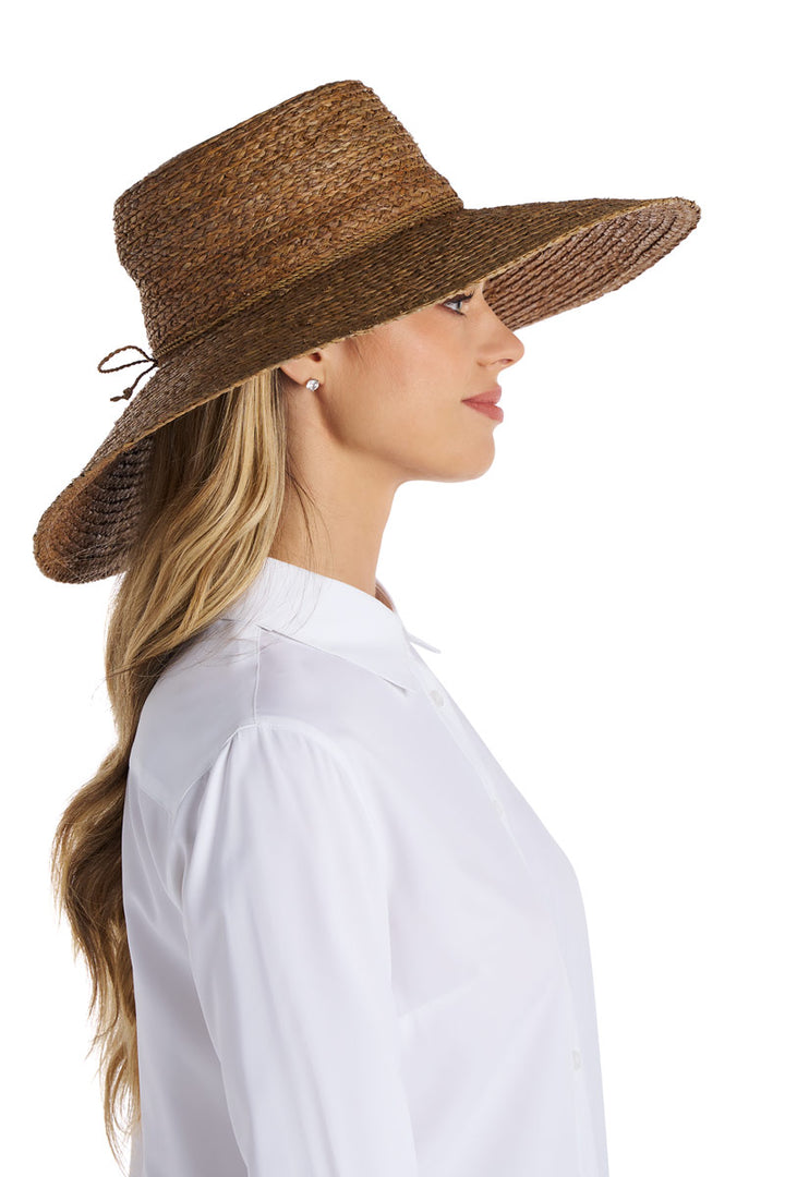 Women's Sun Hat in Raffia Palm | Brown