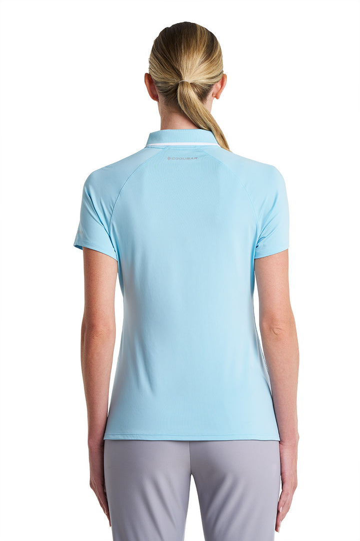 Women's Short Sleeve Sports Polo | Arctic Blue