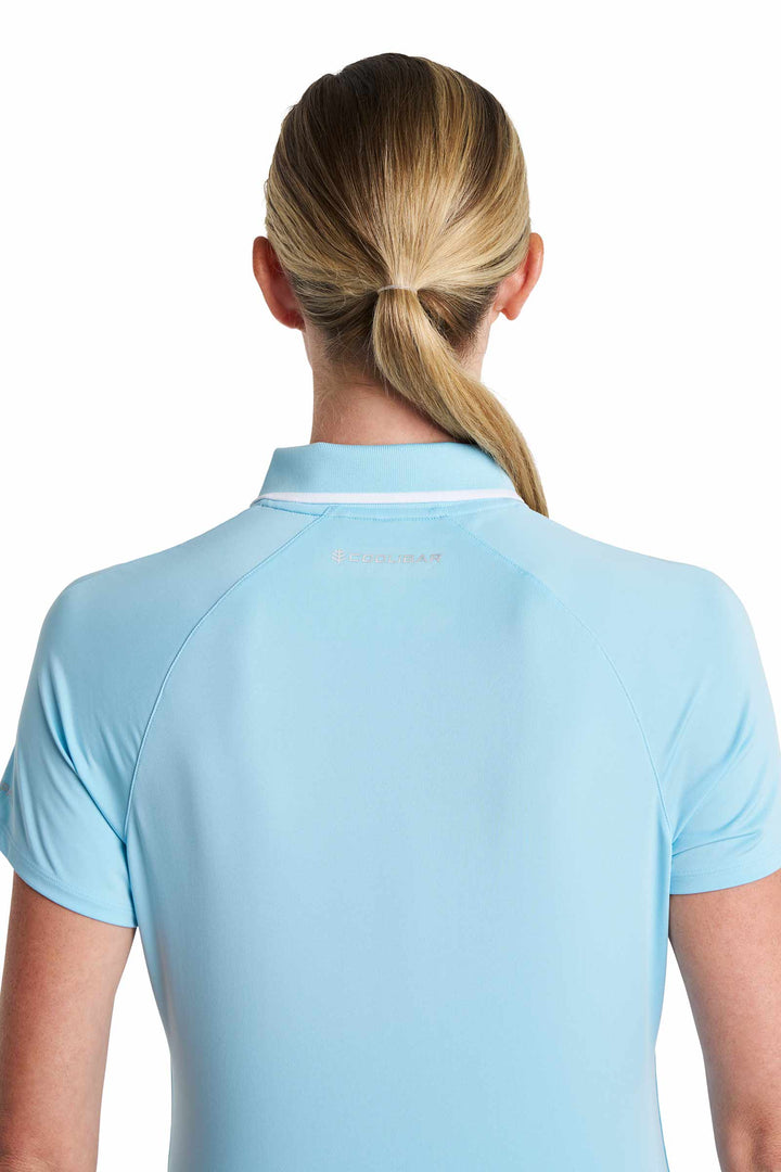 Women's Short Sleeve Sports Polo | Arctic Blue
